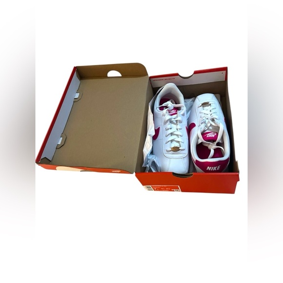 Nike White and Pink Classic Sneakers NWT - Picture 10 of 11